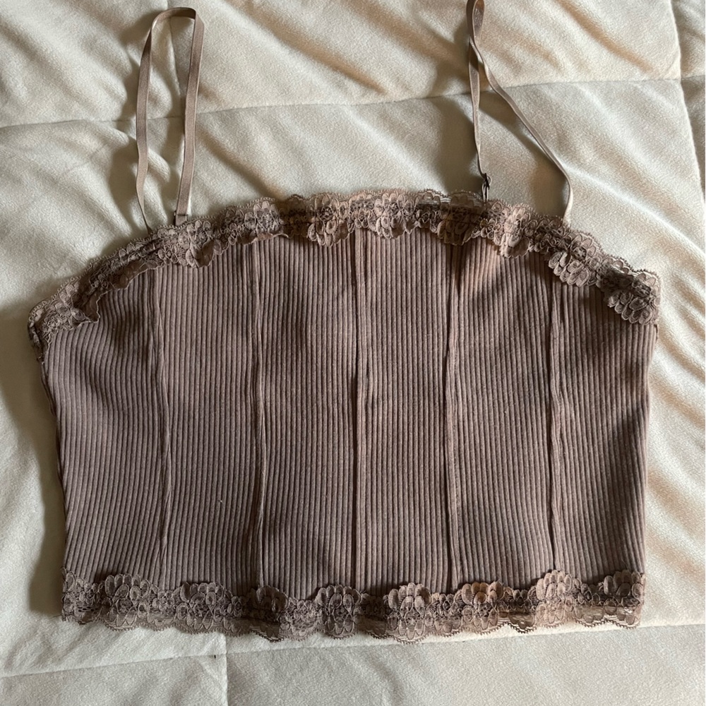 Ribbed Cropped Garage TankTop